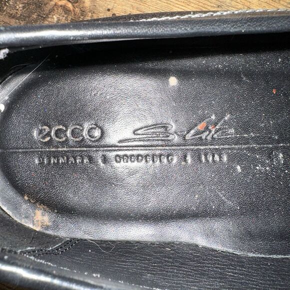 Ecco S-Lite Moc Loafers Mens Size 44 US 10-10.5 Black Leather Slip On Shoes - Picture 7 of 8